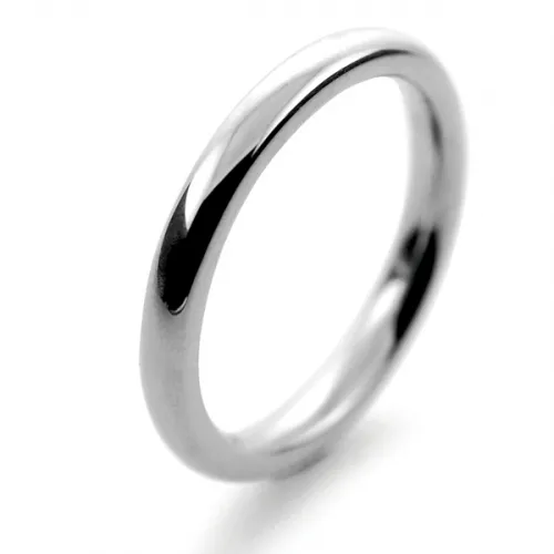 Slight or Soft Court Very Heavy -  2mm Palladium Wedding Band